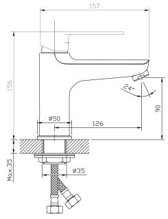 Смеситель для раковины ESKO Belgrade BD 26 хром